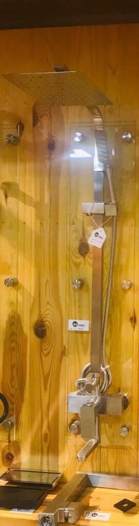 Miller Chrome Square Rain Shower Column Set – Type 4