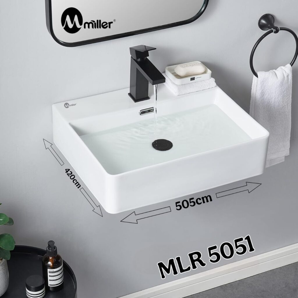 Miller MLR 5051 Rectangular Countertop Wash Basin