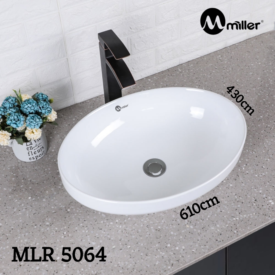 Miller MLR 5064 Large Oval Countertop Wash Basin