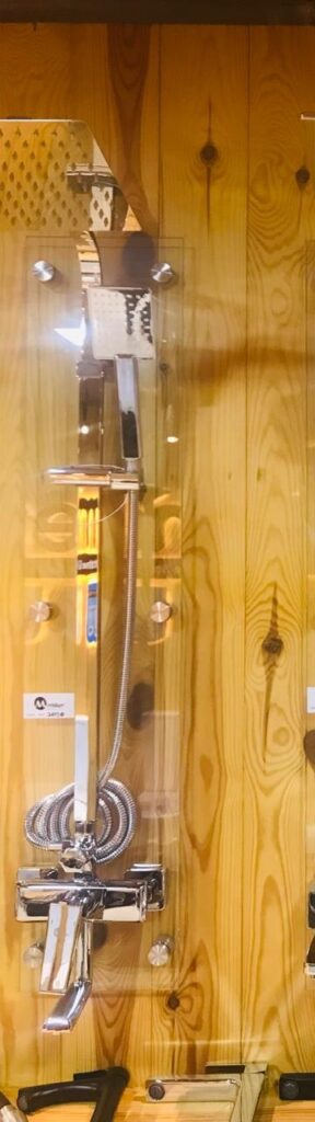 Miller Premium Chrome Square Rain Shower Column Set